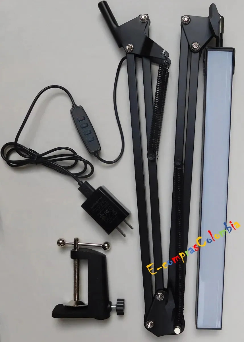 Lampara de Escritorio LED Mesa de Noche con Cargador de Pared