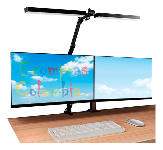 Lampara de Estritorio mesa Doble panel para Estudio Trabajo Oficina Computador Bogota