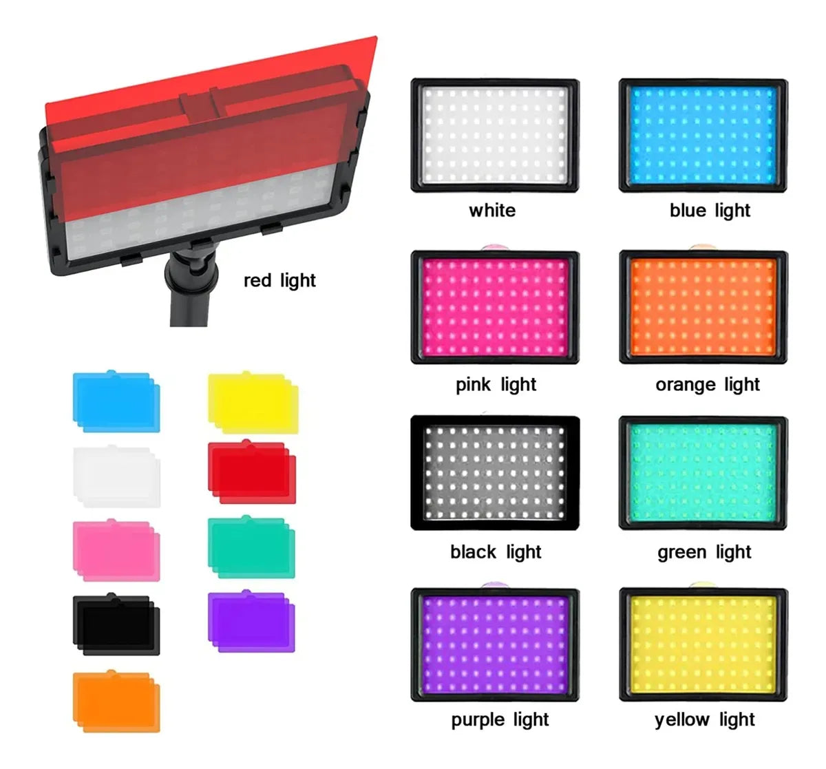 Kit Set 2 Luces Led Kit Fotografía Video Trípode Luz Maquillaje, streaming, Tiktok, Clases virtuales