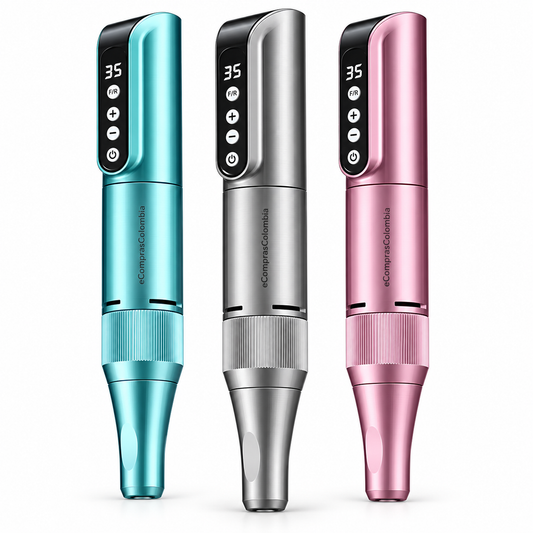 Pulidor Eléctrico de Uñas Recargable 35.000 RPM Tipo C – Acero Inoxidable