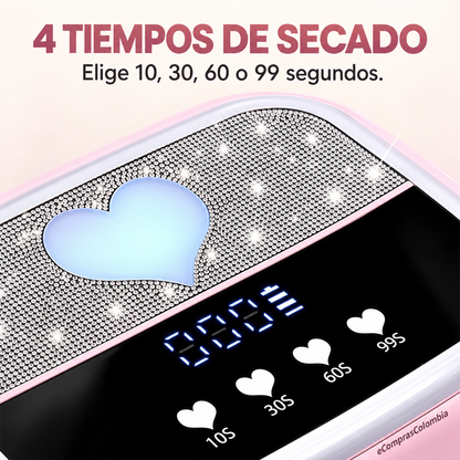 Lámpara Secadora de Uñas UV/LED Recargable 268W
