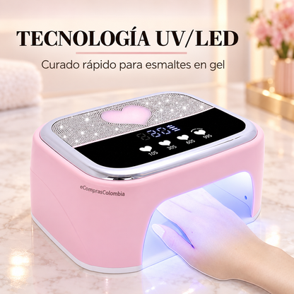 Lámpara Secadora de Uñas UV/LED Recargable 268W
