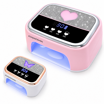 Lámpara Secadora de Uñas UV/LED Recargable 268W