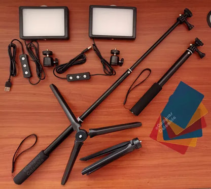 Kit De 2 Luces Led Kit Para Fotografía Y Video Trípode Luz