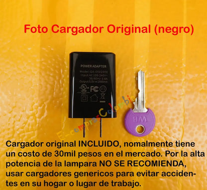 Lampara de Escritorio LED Mesa de Noche con Cargador de Pared