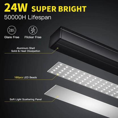 Lampara de Estritorio mesa Doble panel para Estudio Trabajo Oficina Computador  Bogota