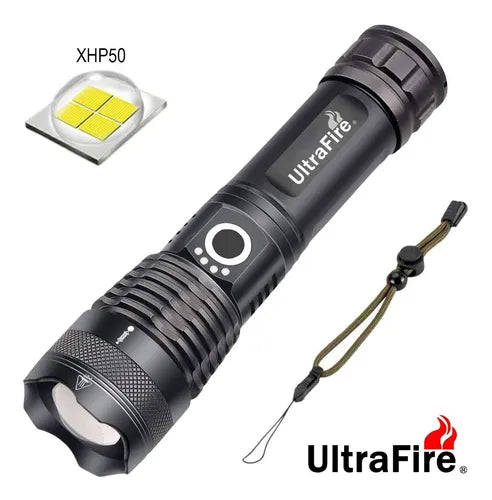 Linterna Recargable Led P50 Tactica Alta Potencia Militar 800 Metros