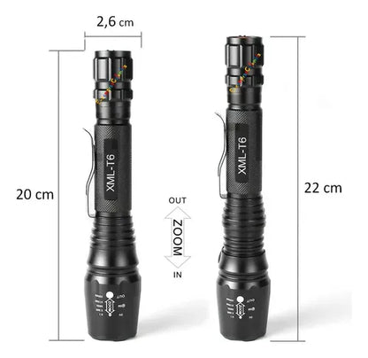 Linterna Led Recargable Potente Militar Tactica 3pack