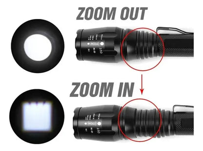Linterna Led Recargable Potente Militar Tactica 3pack