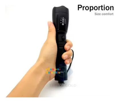 Linterna Led Táctica Militar Recargable 15000 Lm 5 Modos Impermeable
