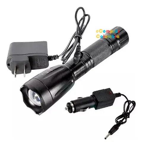 Linterna Led Táctica Militar Recargable 15000 Lm 5 Modos Impermeable