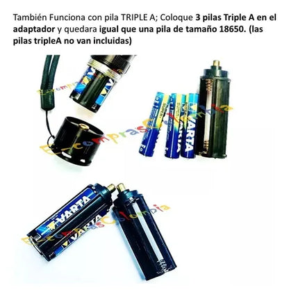 Linterna Led Táctica Militar Recargable 15000 Lm 5 Modos Impermeable