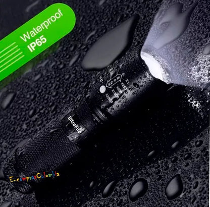 Linterna Potente Recargable Led Militar Táctica Carro