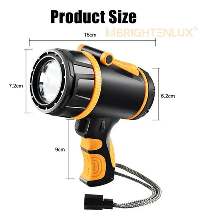 Linterna Spotlight Recargable Led Potente con Powerbank y Lector de Carga