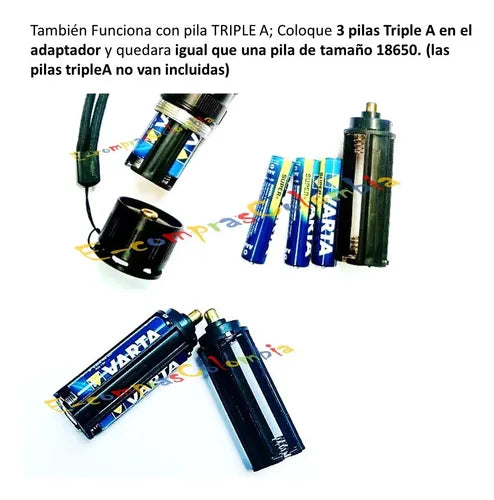 Linterna recargable Táctica Led Ultrafire Xml T6 15000 Lm