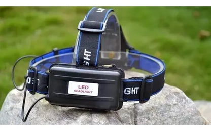 Linterna de Cabeza  T6 LED Recargable 20000 Lúmenes con 4 Baterías y Estuche Militar