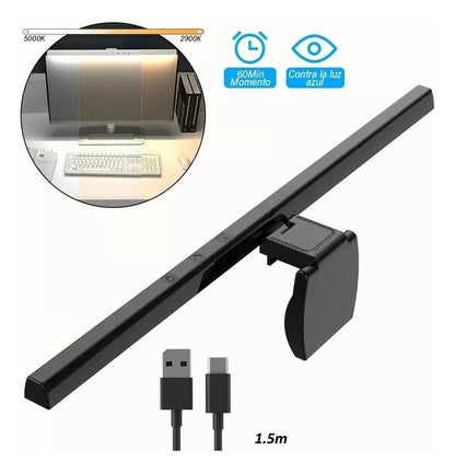 Luz Lampara para Pantalla Computador Portatil monitor dimerizable Luz fira calida blanca